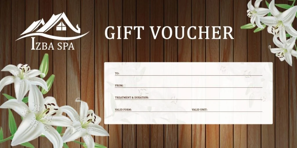 Izba Spa gift voucher - perfect for a loved one