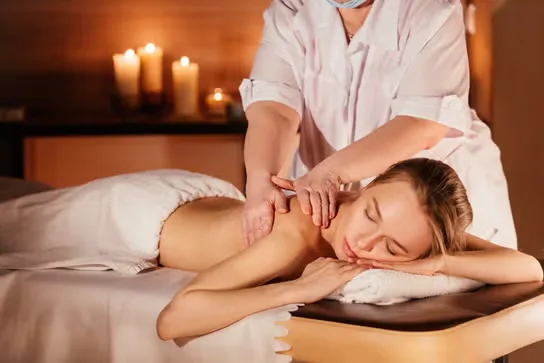 Massage treatment at Izba Spa Wimbledon - deep tissue, Swedish and pregnancy massage