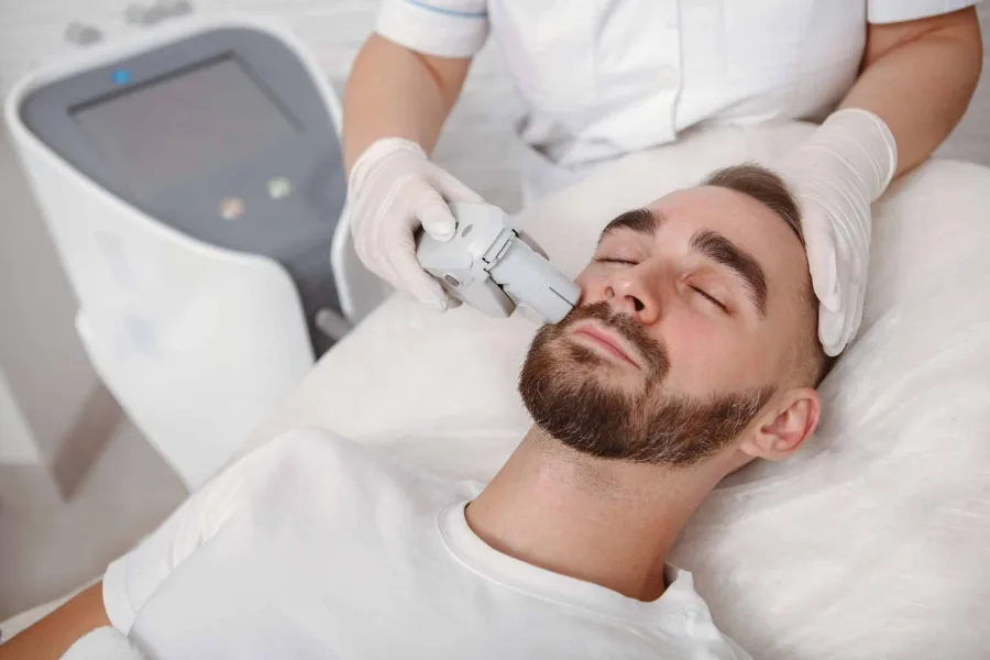 Men&rsquo;s laser hair removal on the beard line at Izba Spa Wimbledon