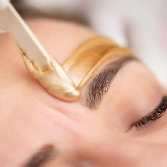 Eyebrow waxing treatment at Izba Spa Wimbledon waxing and threading salon